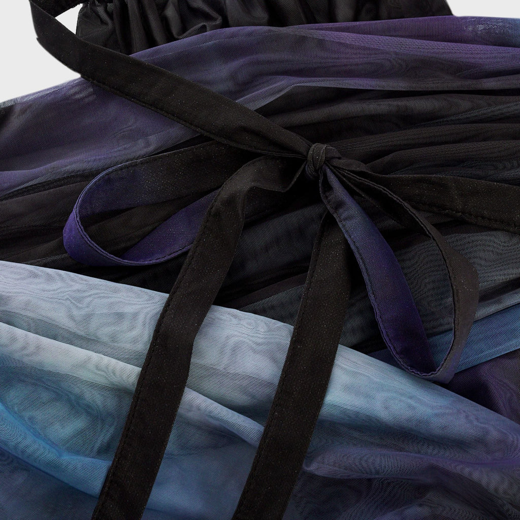 Céleste pile midi elbise