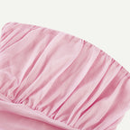 Marjolaine pileli midi elbise