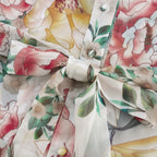 Zoë dantel desenli midi elbise