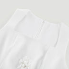 Moren çiçekli mini elbise