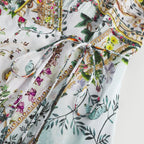 Kalena şal mini elbise