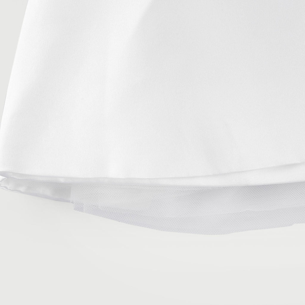 Fleur pile süsleme mini elbise