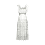 Roselinee dantel midi elbise