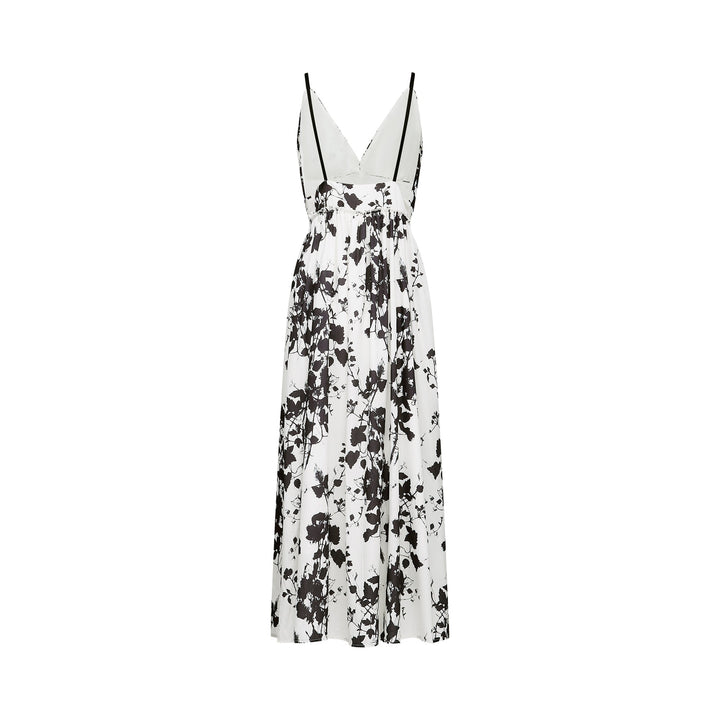 Persephone desenli midi elbise