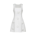 Moren çiçekli mini elbise