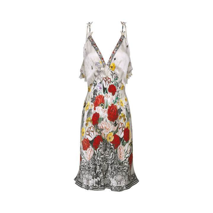Giada çiçek mini elbise