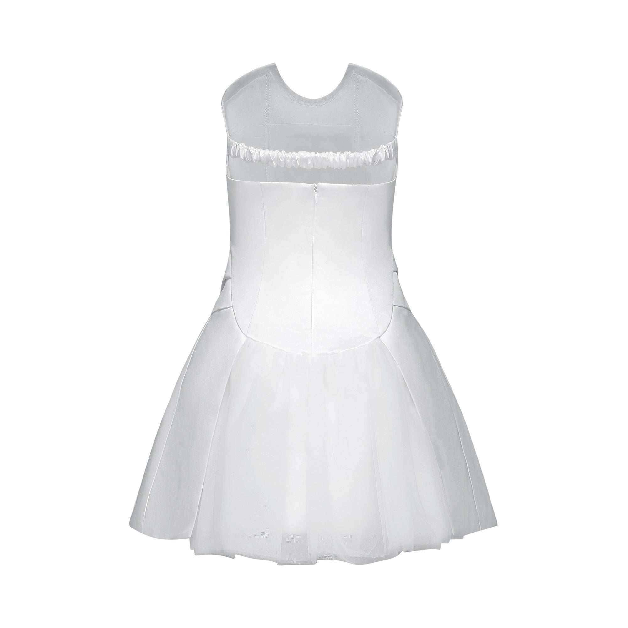 Fleur pile süsleme mini elbise