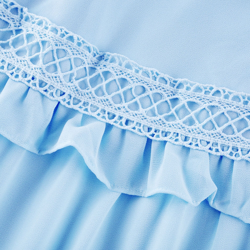 Juno fırfır maksi elbise