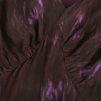 Sandrine desenli midi elbise