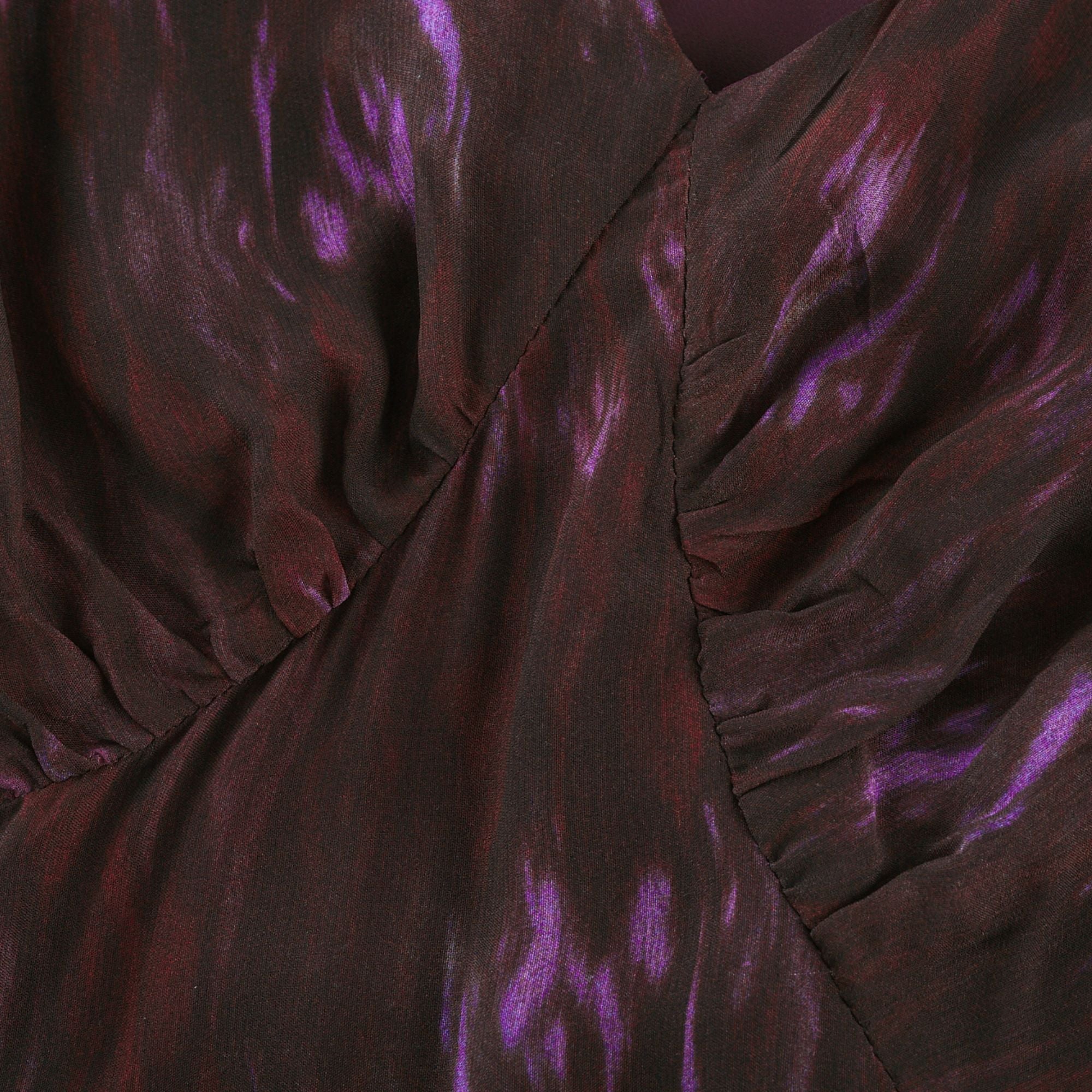 Sandrine desenli midi elbise