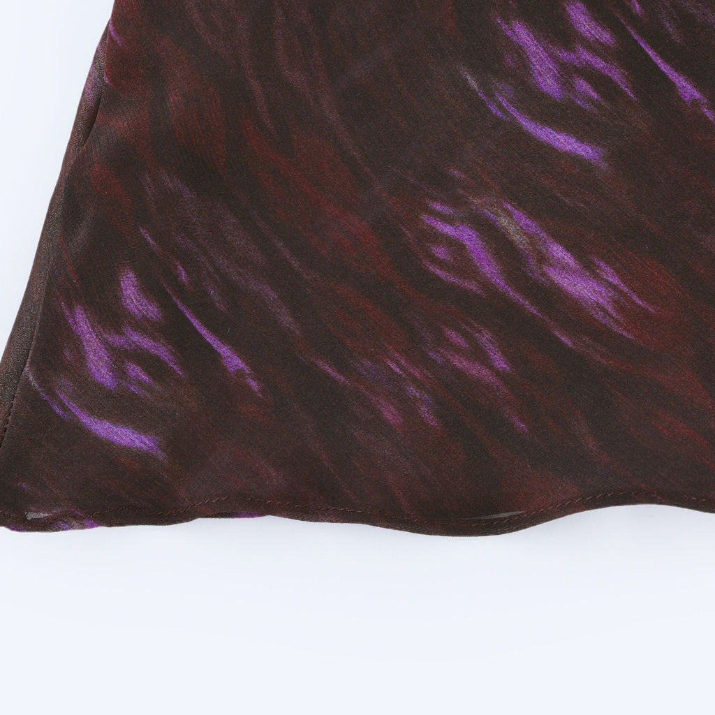 Sandrine desenli midi elbise