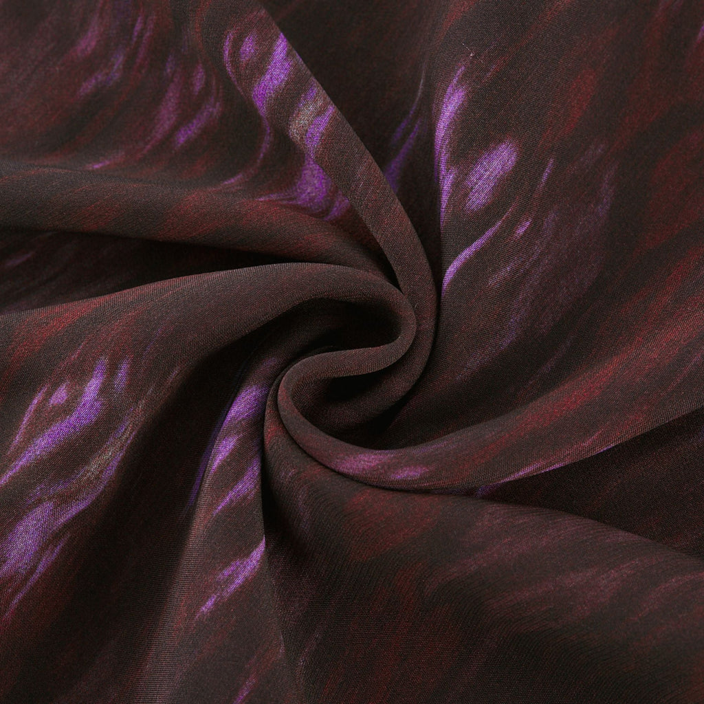 Sandrine desenli midi elbise