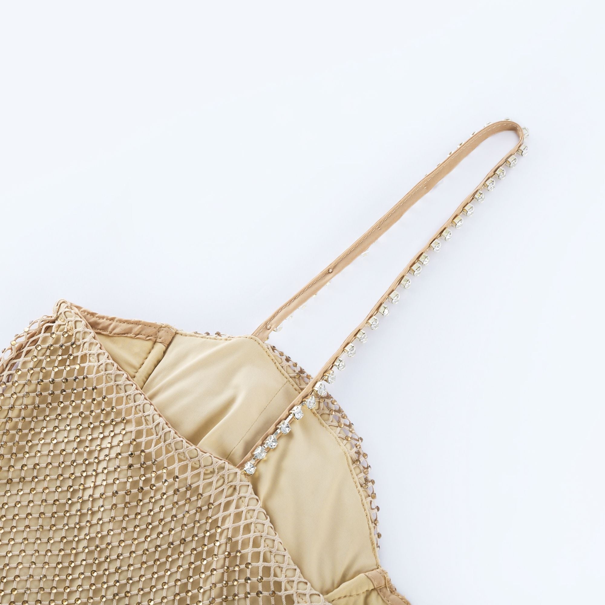 Delphine kristal midi elbise