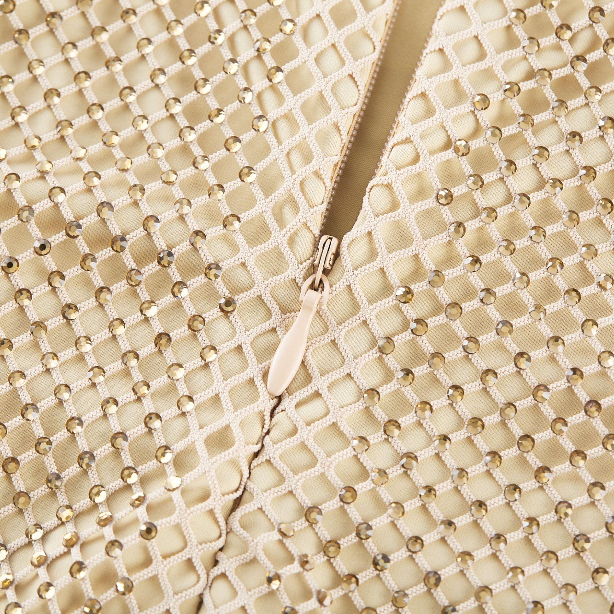 Delphine kristal midi elbise