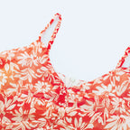 Sandrine desenli midi elbise