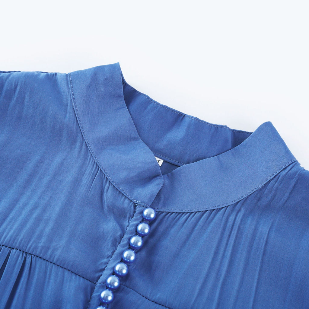 Stéphanie dantel midi elbise