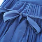 Stéphanie dantel midi elbise