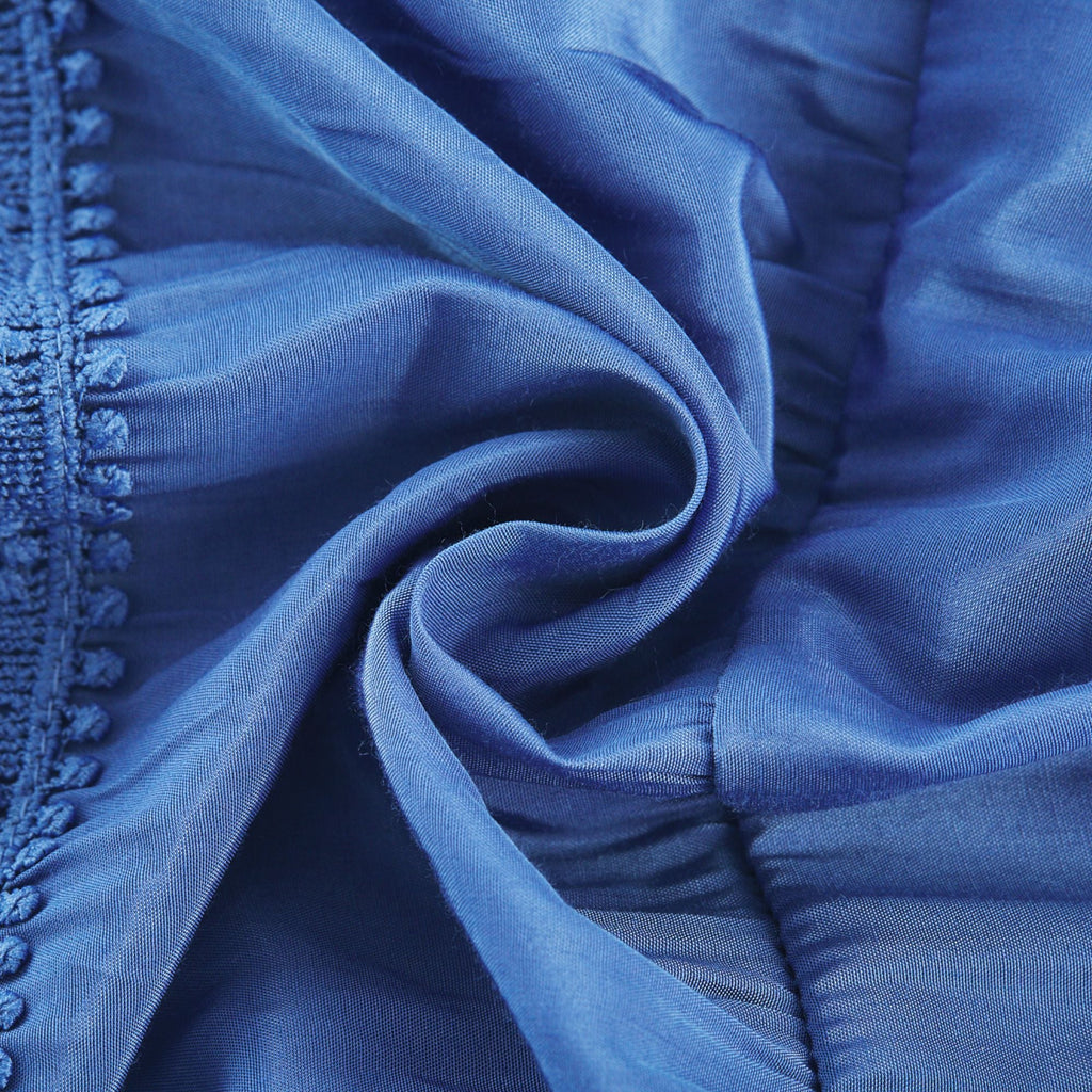 Stéphanie dantel midi elbise