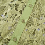 Noémie işlemeli midi elbise