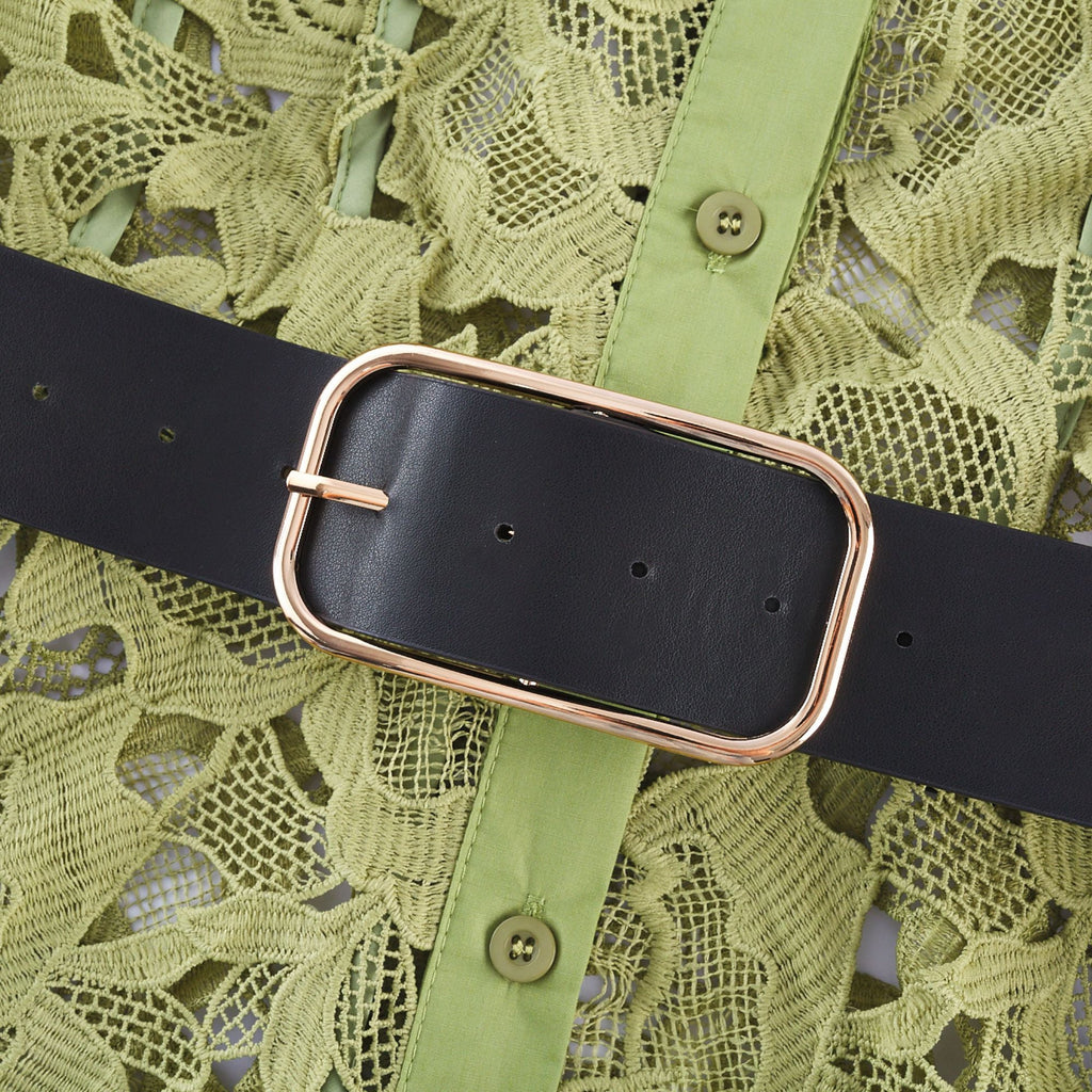 Noémie işlemeli midi elbise