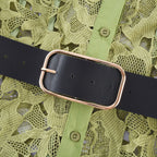 Noémie işlemeli midi elbise