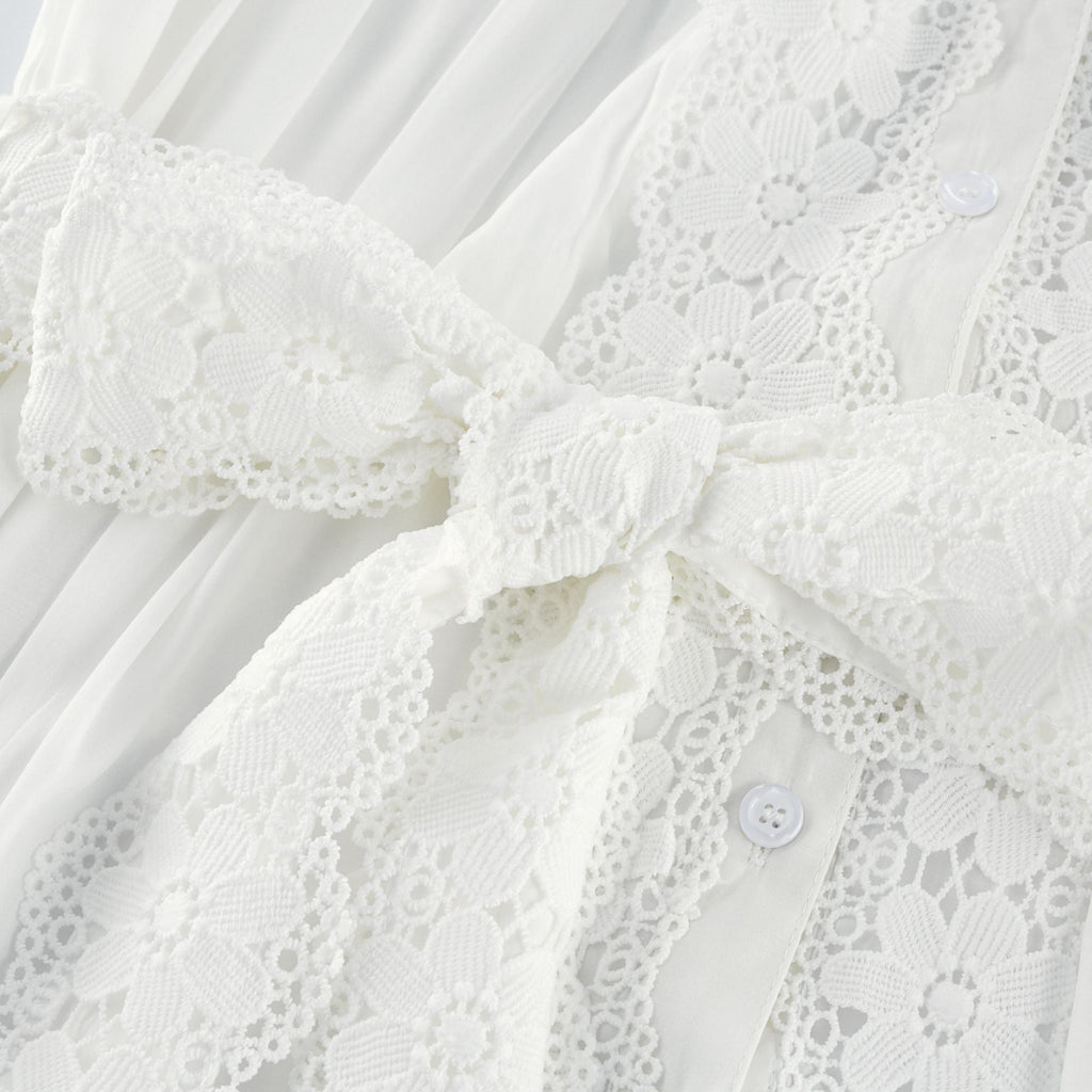 Thérèse dantel midi elbise