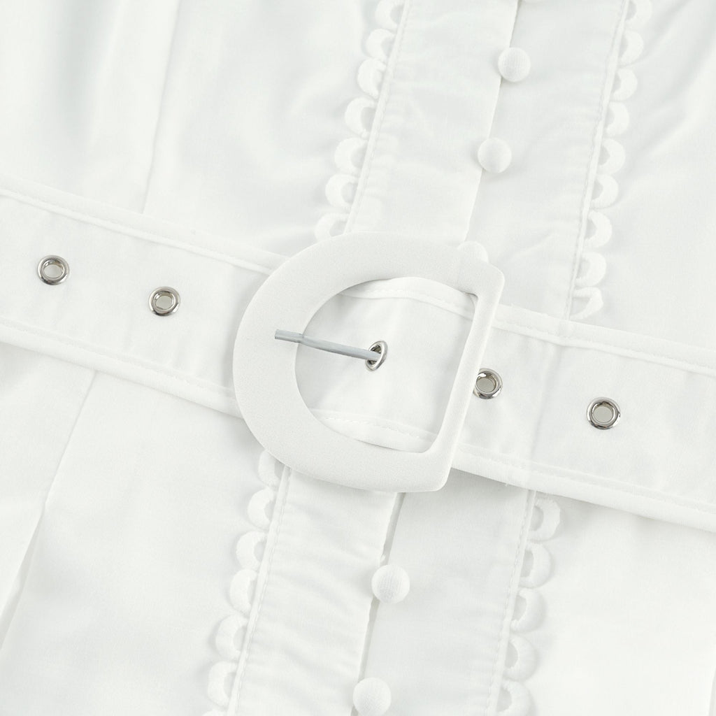 Raphaëlle dantelli mini elbise