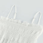 Gaëlle pile midi elbise