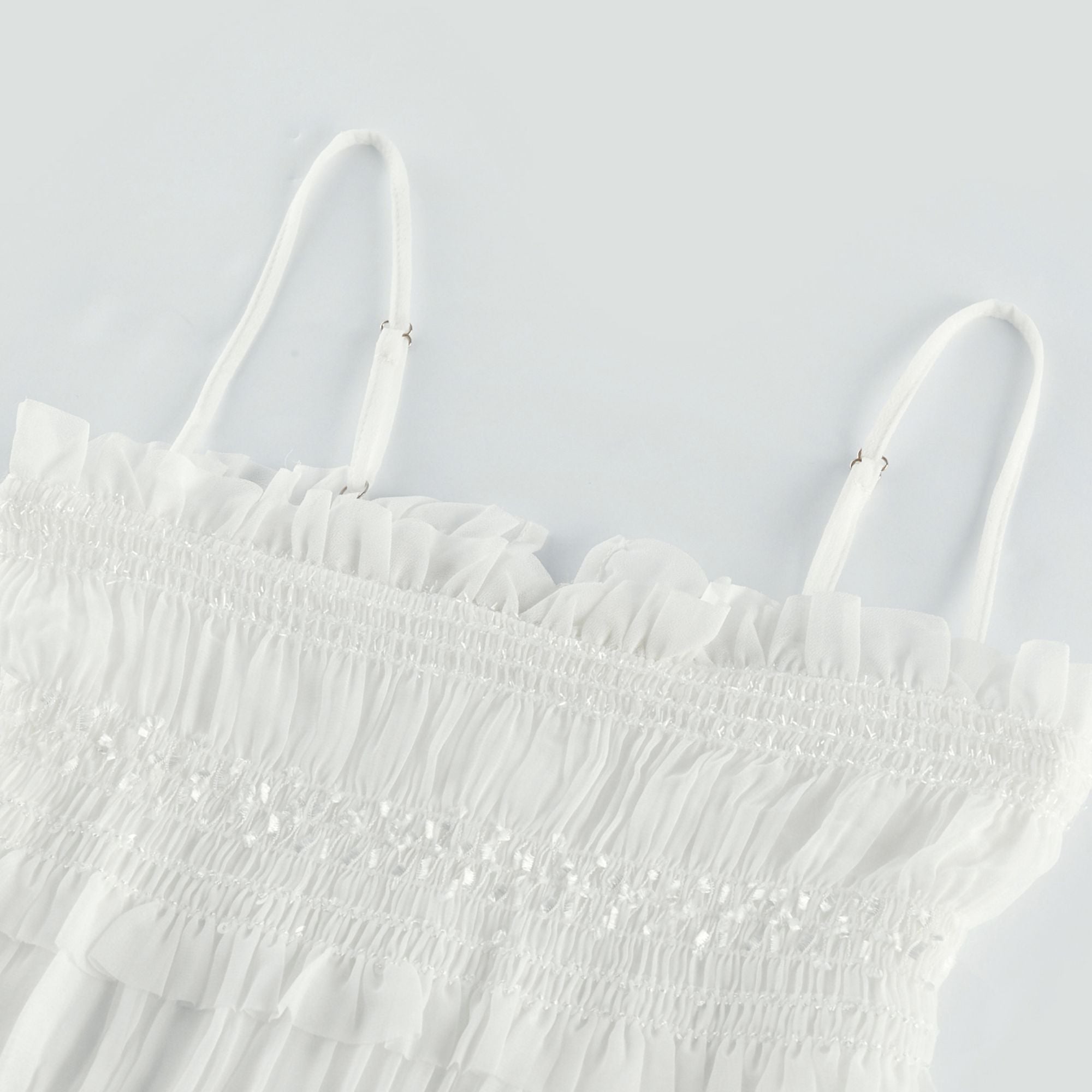 Gaëlle pile midi elbise