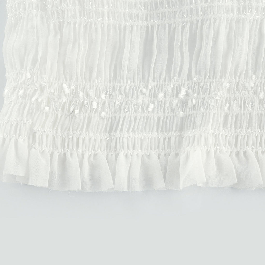 Gaëlle pile midi elbise