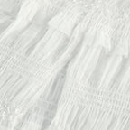 Gaëlle pile midi elbise