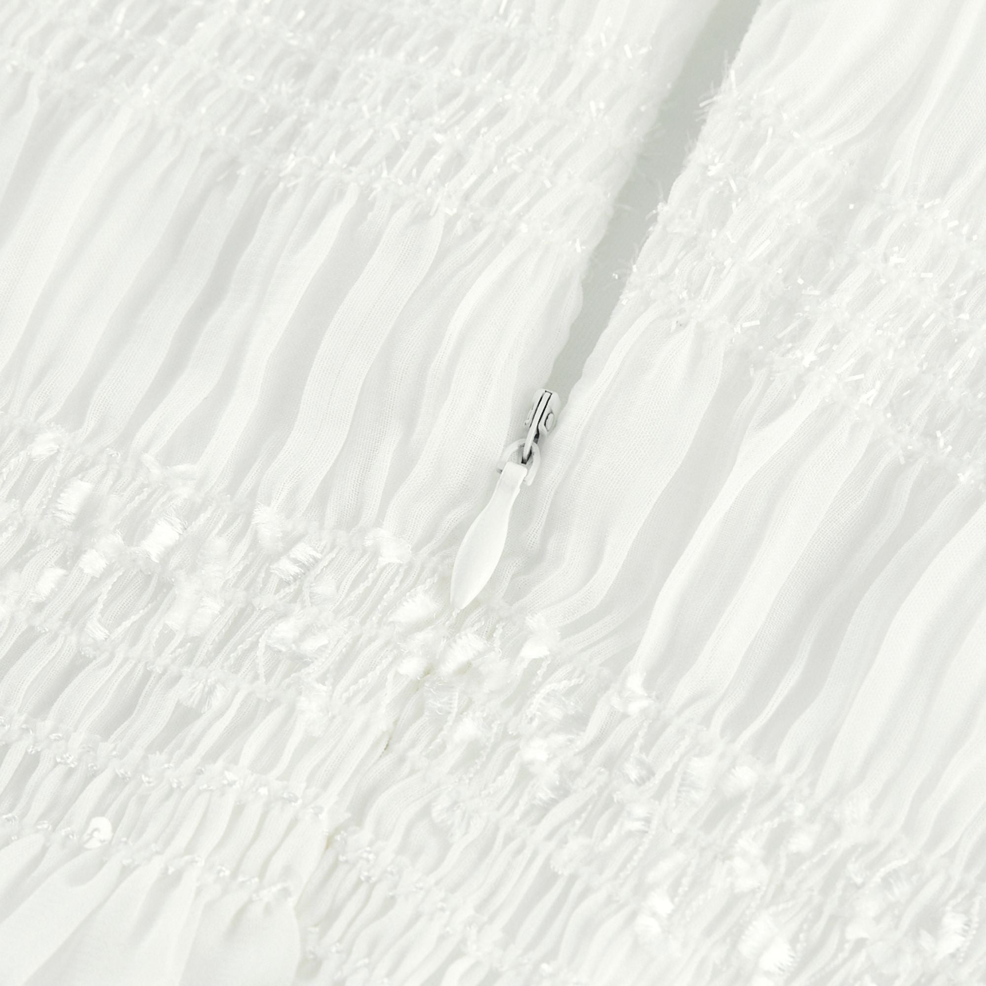 Gaëlle pile midi elbise