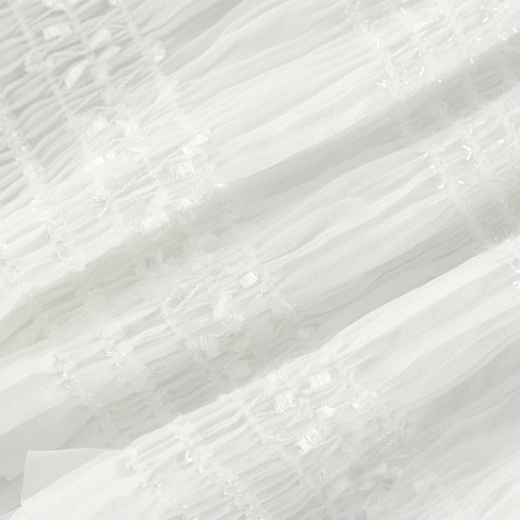 Gaëlle pile midi elbise