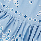 Holly broderie mini elbise