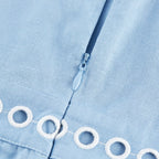 Holly broderie mini elbise