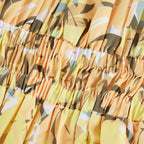 Clémence dekolte midi elbise