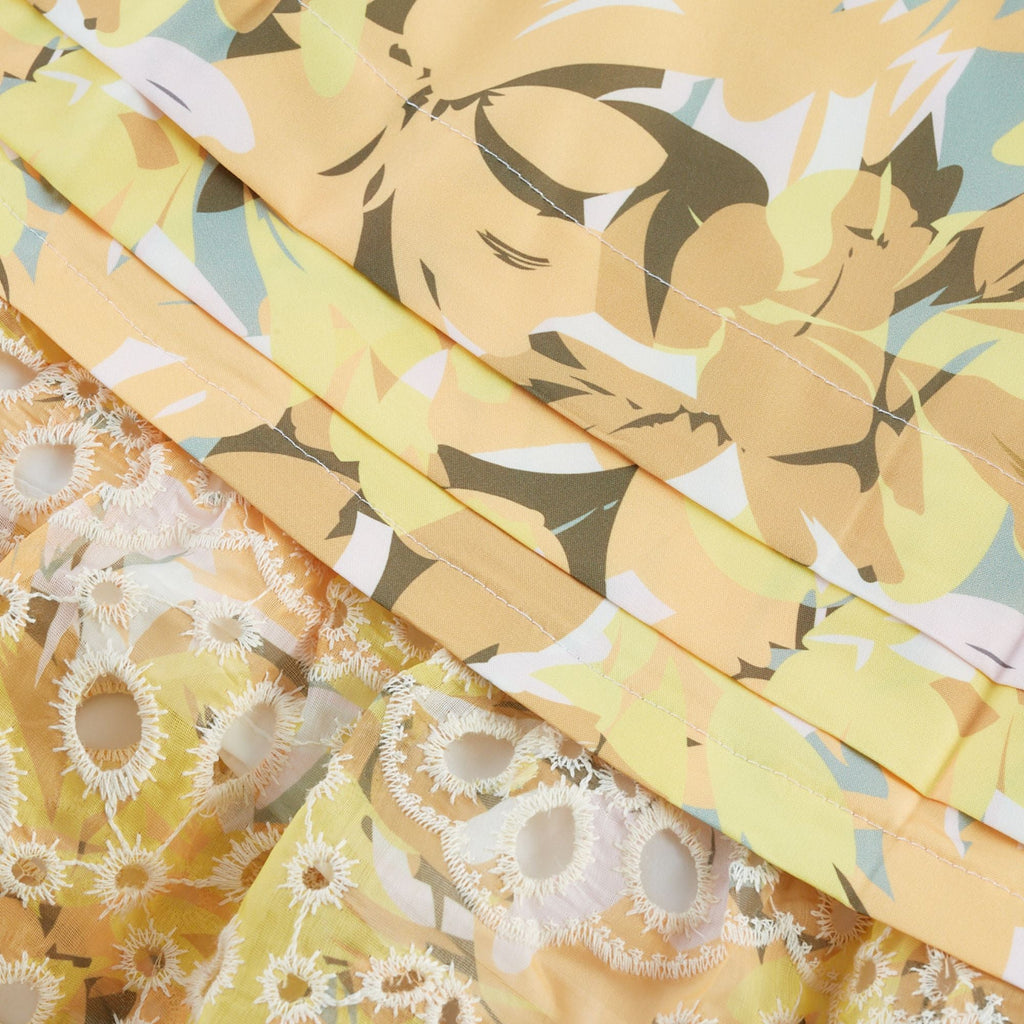 Clémence dekolte midi elbise