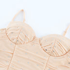 Priscille kristal midi elbise