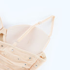 Priscille kristal midi elbise