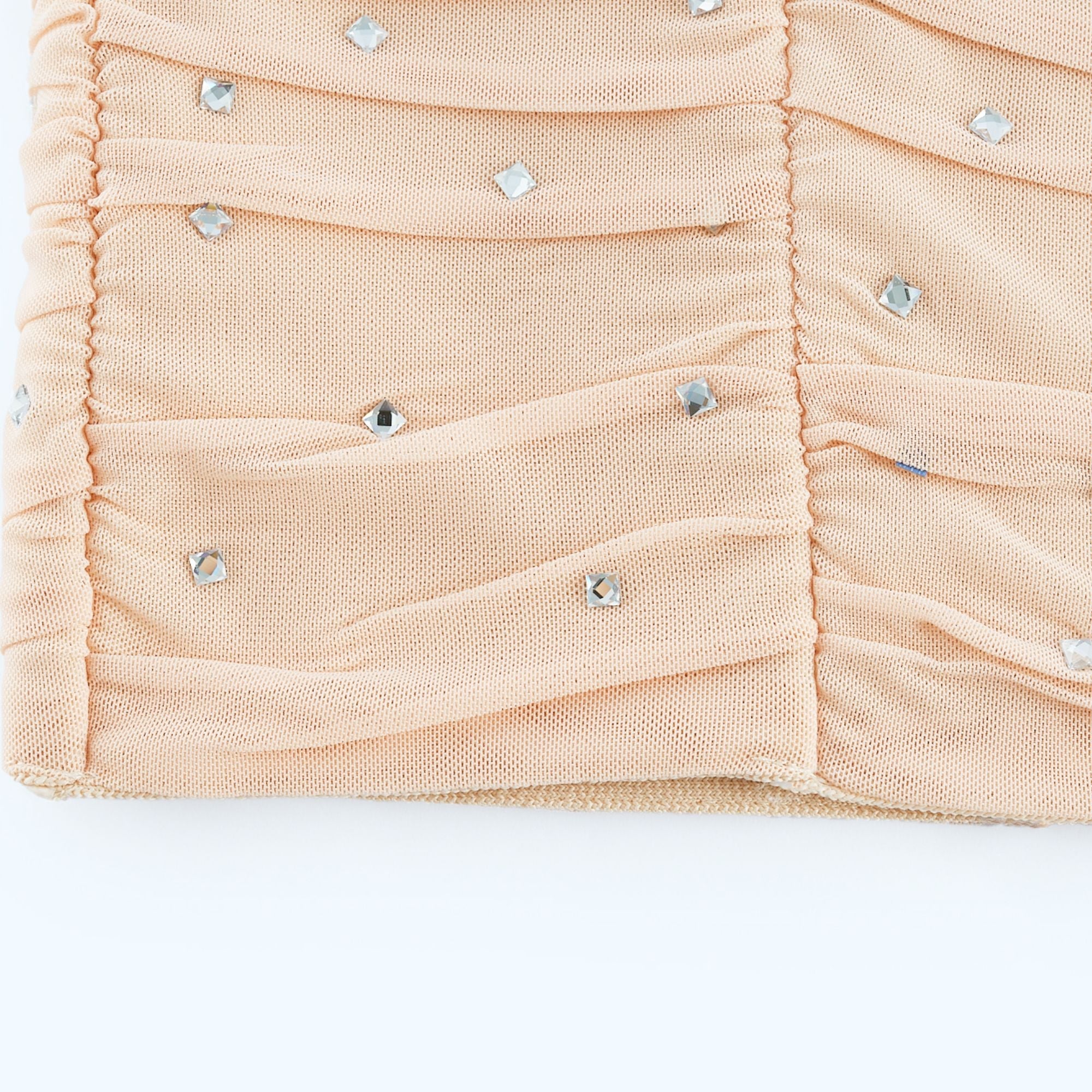 Priscille kristal midi elbise