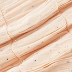 Priscille kristal midi elbise