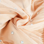 Priscille kristal midi elbise