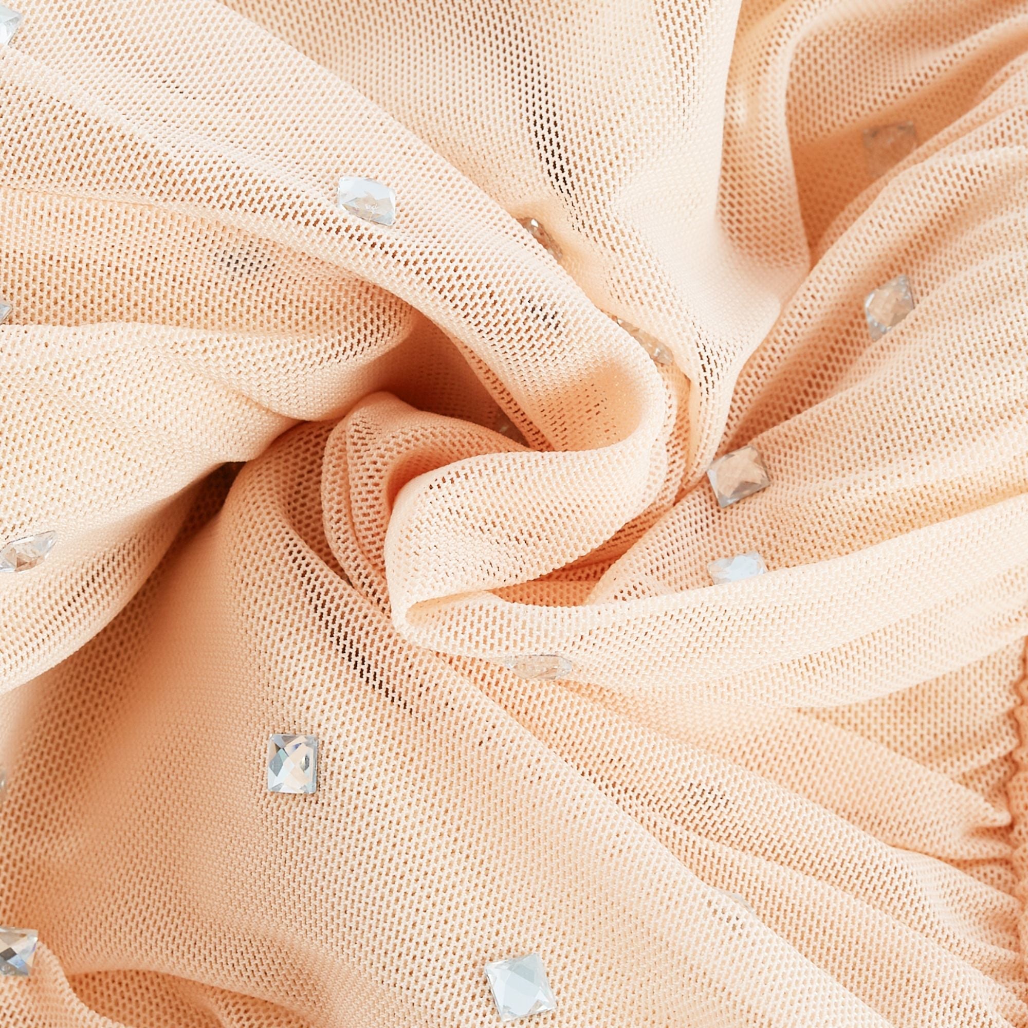 Priscille kristal midi elbise