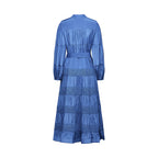 Stéphanie dantel midi elbise