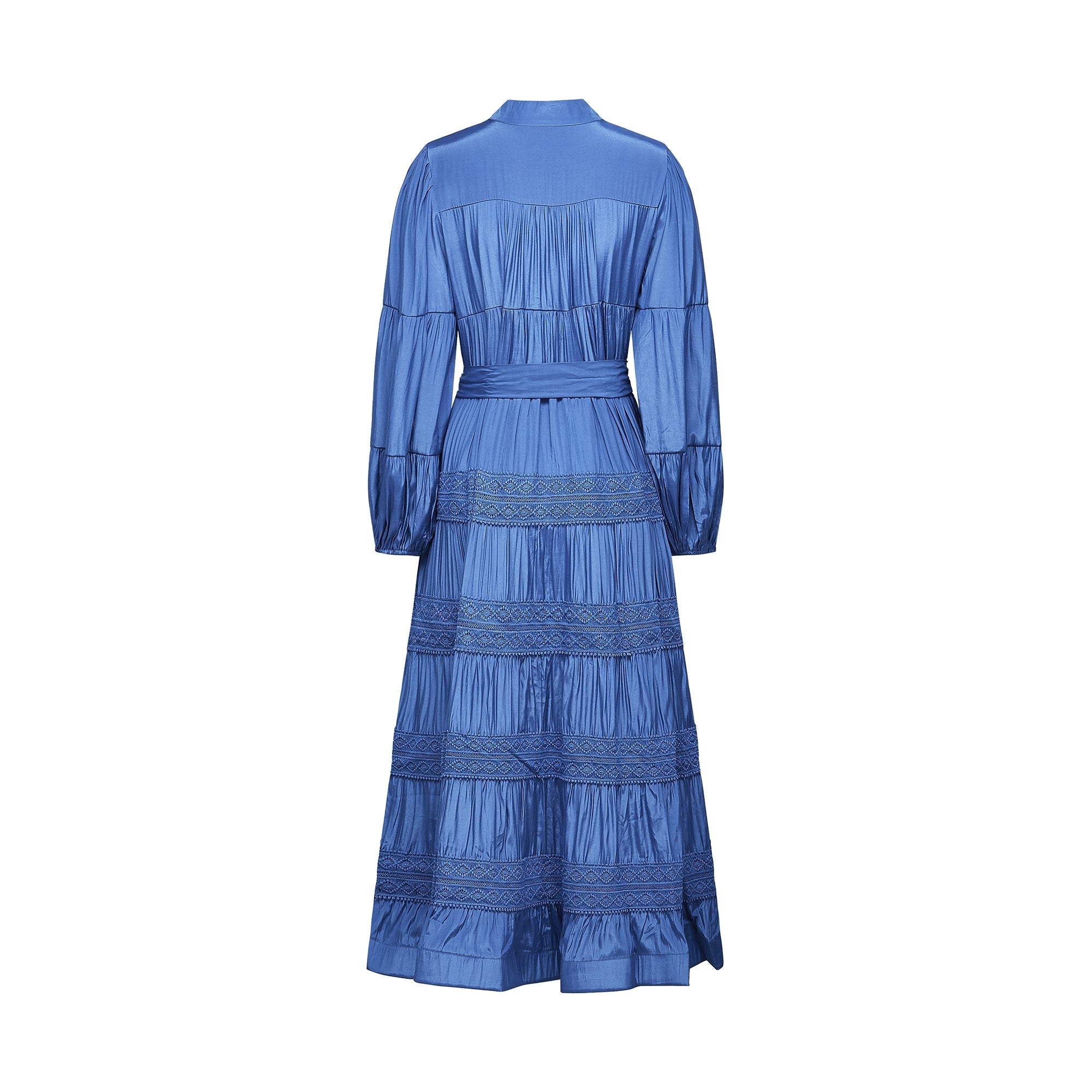 Stéphanie dantel midi elbise