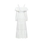 Lisette dantel midi elbise