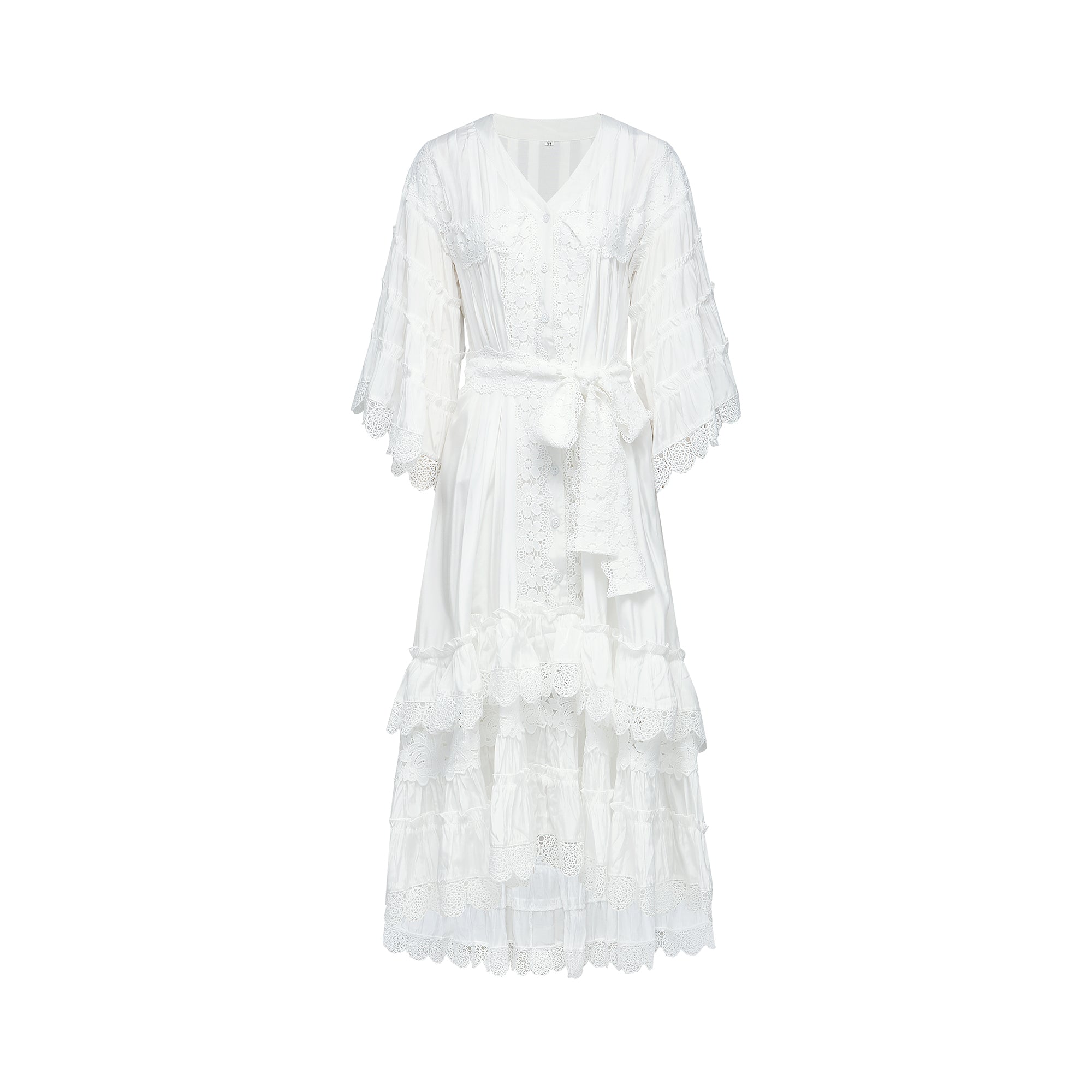 Thérèse dantel midi elbise