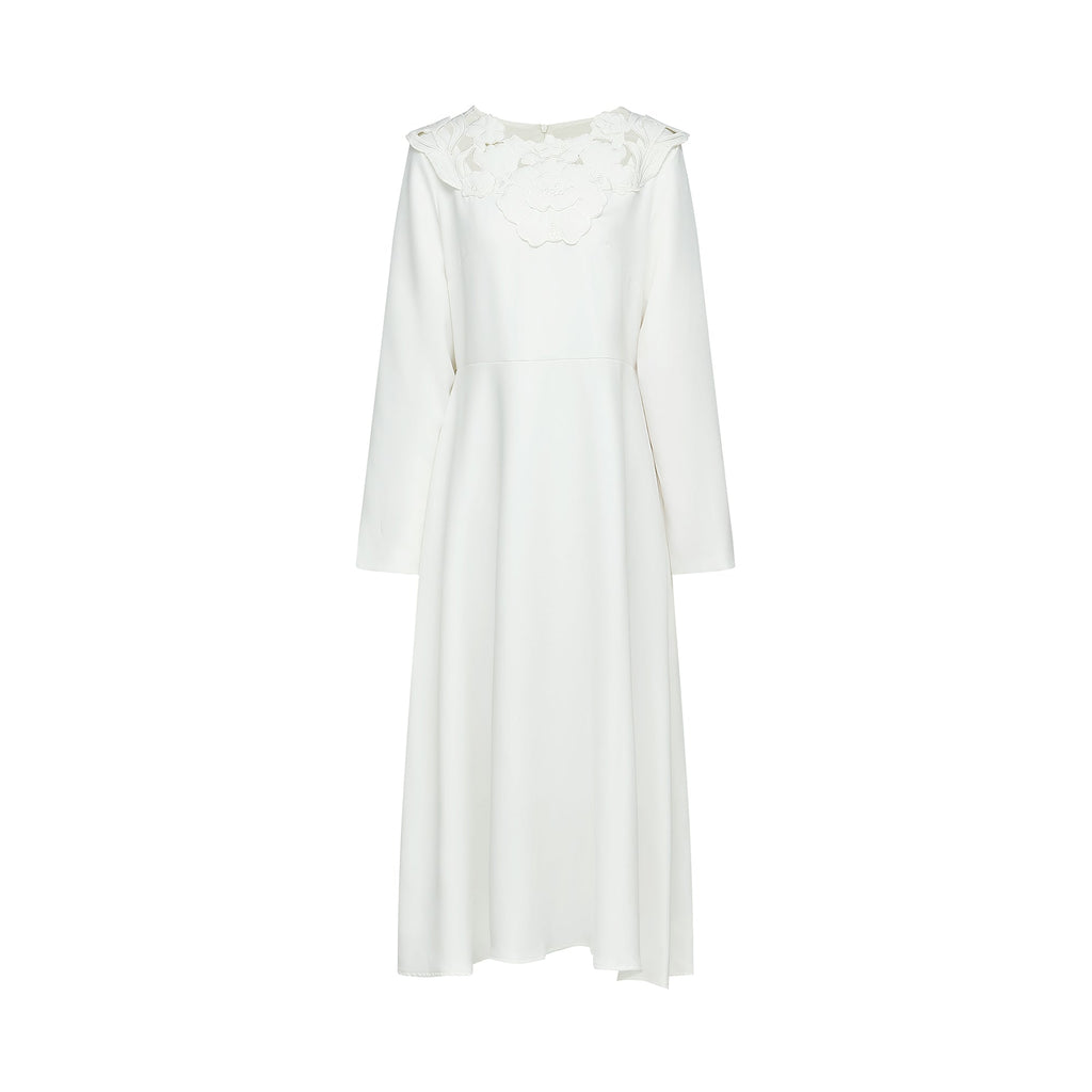 Coline çiçek midi elbise