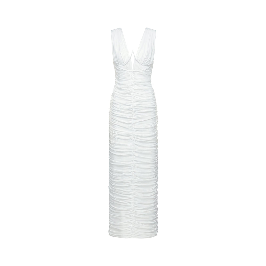 Liane pile midi elbise