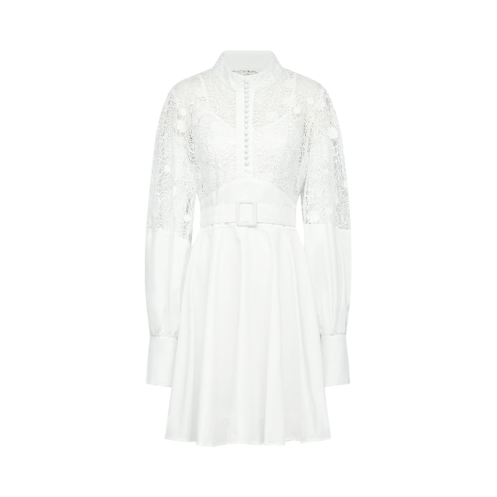 Ela kuşak mini elbise